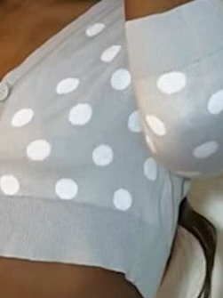 Connect the dots cropped knit sweater