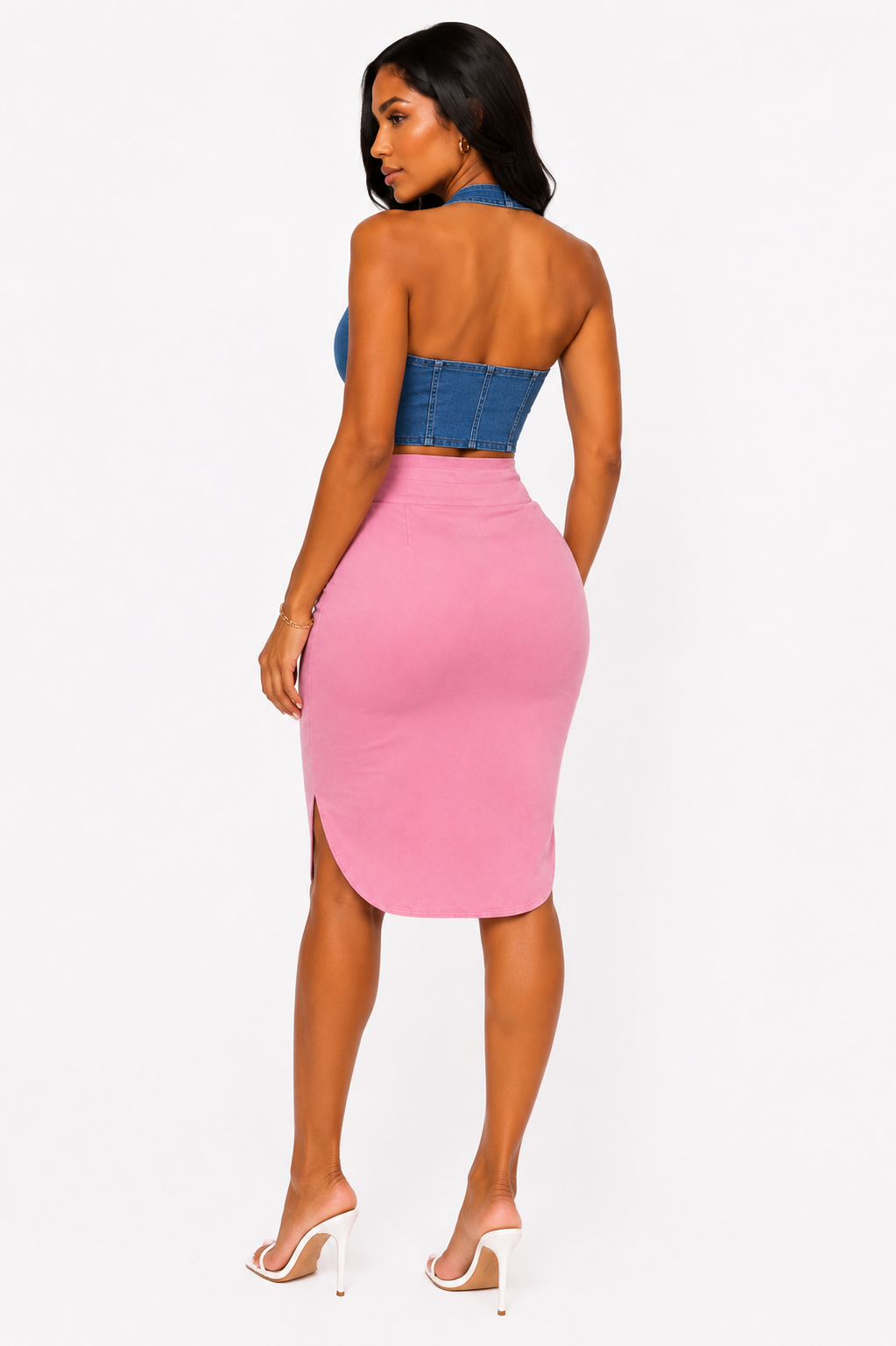 Chic Contour Midi Skirt