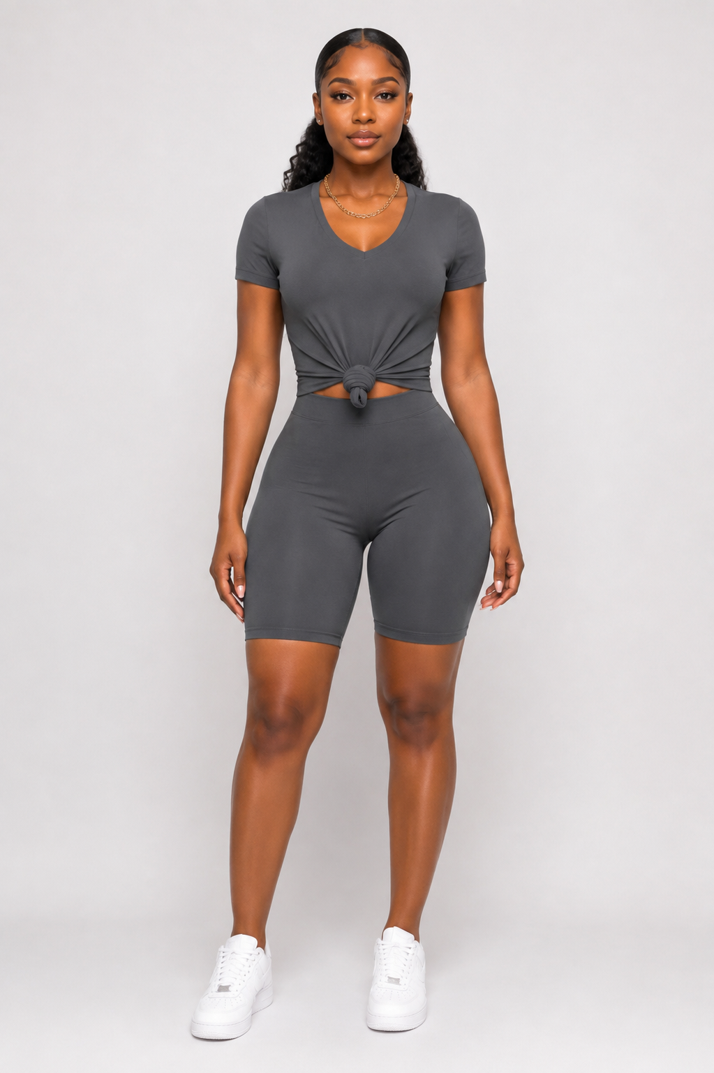 Neutral Luxe Biker Set