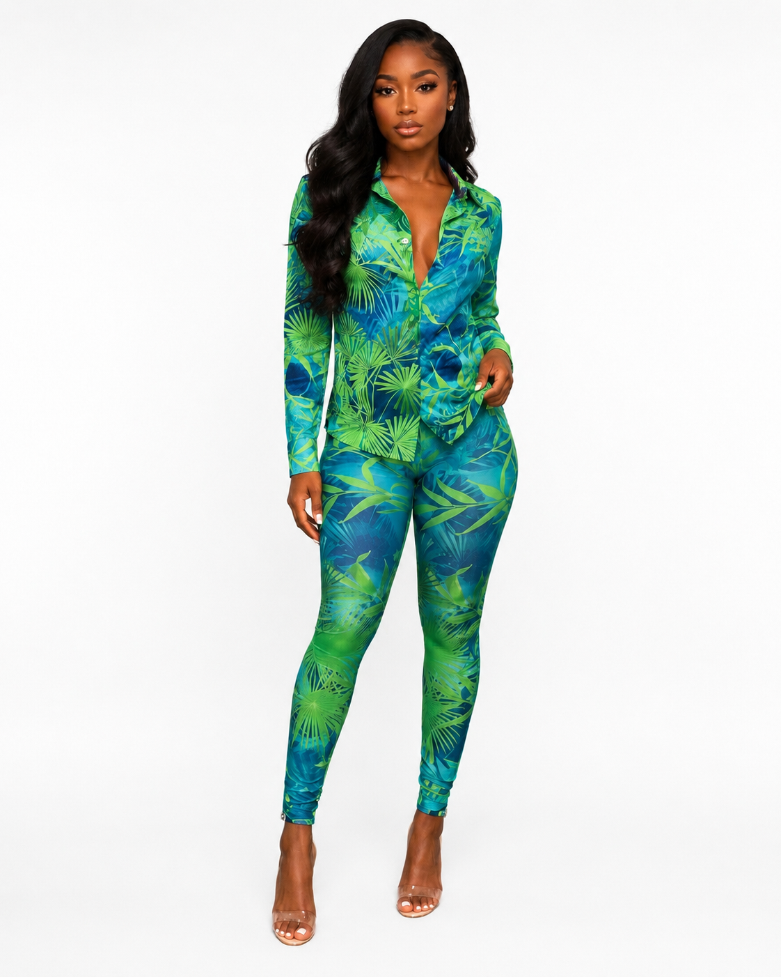 Tropical Breeze Button Down Set
