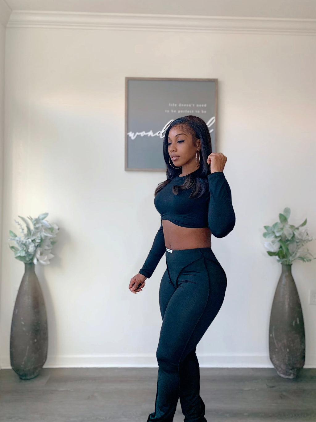 Outsider stitched leggings