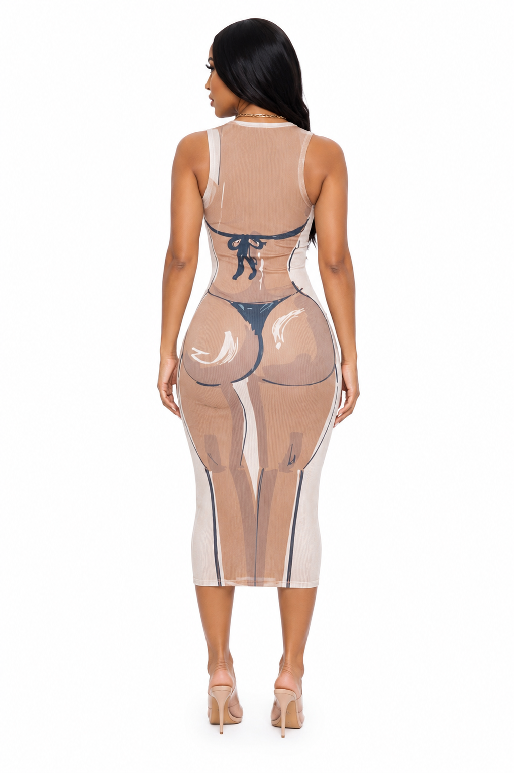 Sculpted Midi Dress