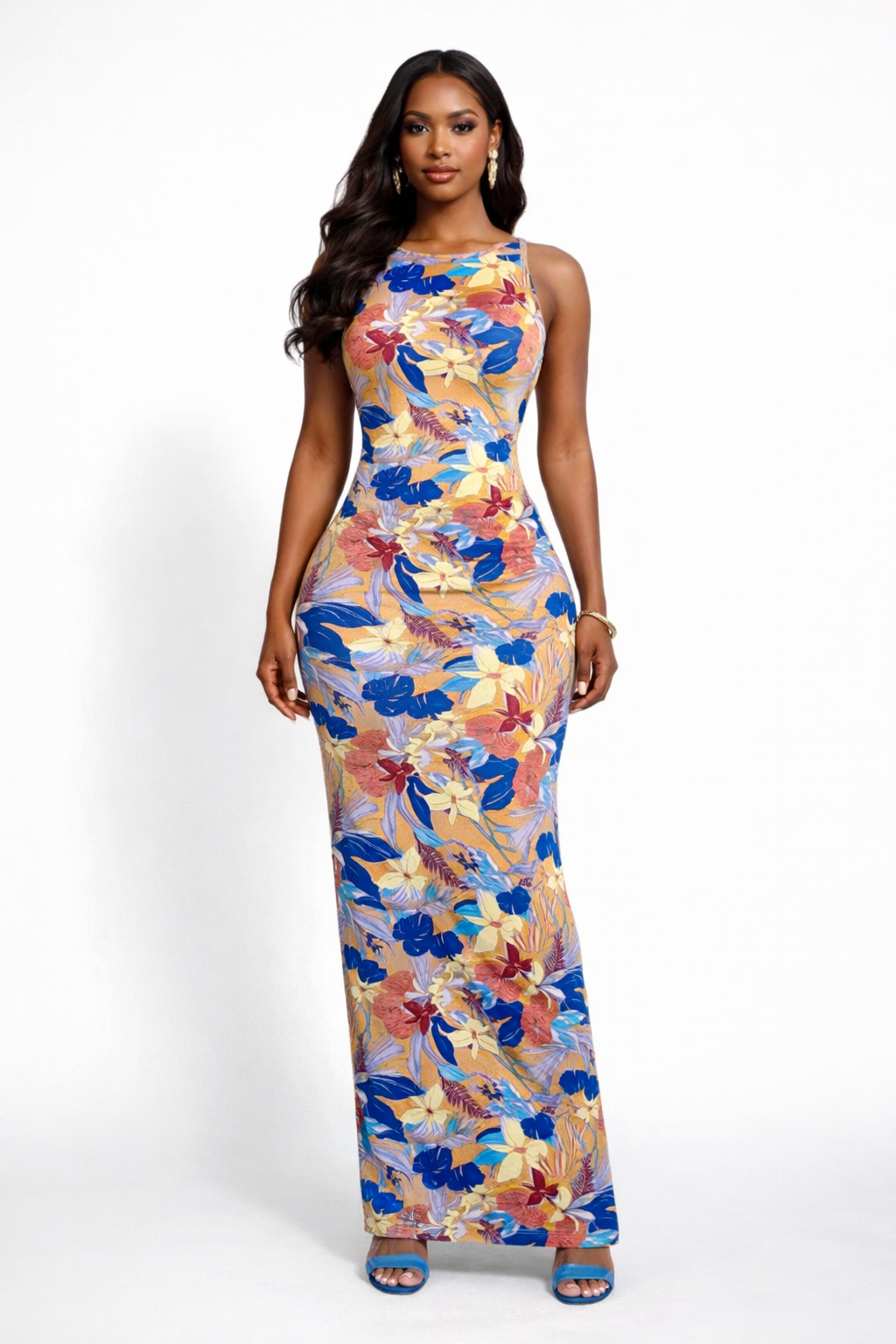 Prototype Open Back Maxi Dress