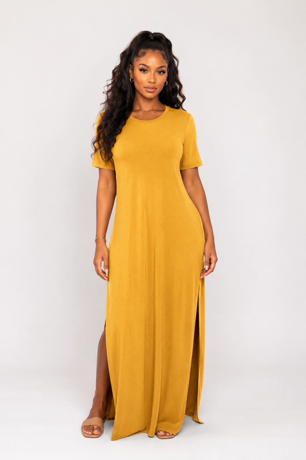 Soft Serenity Oversize Maxi Dress