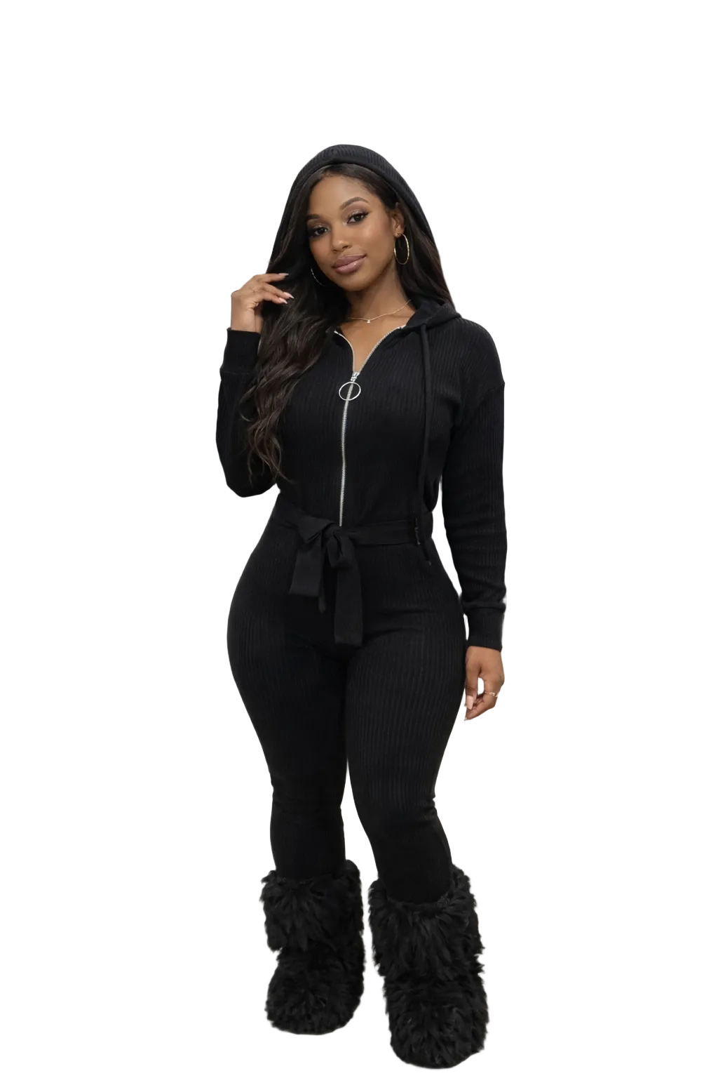 Hanging Threads Knitted Jumpsuit