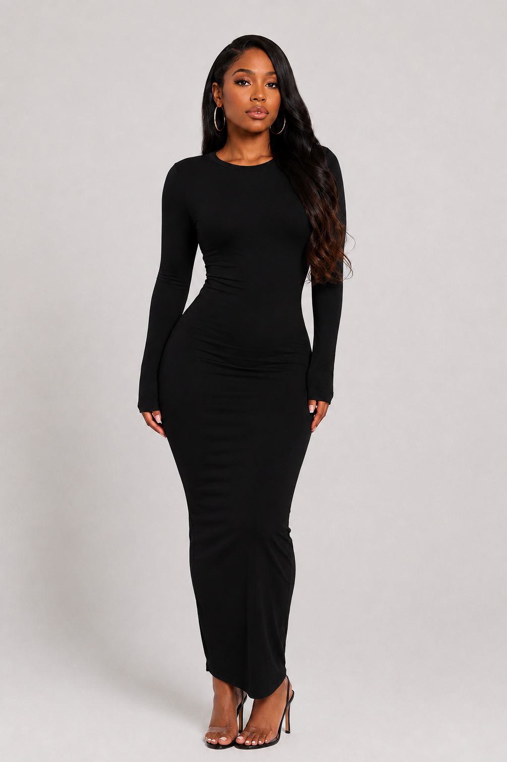 Homebody Long Sleeve Maxi Dress