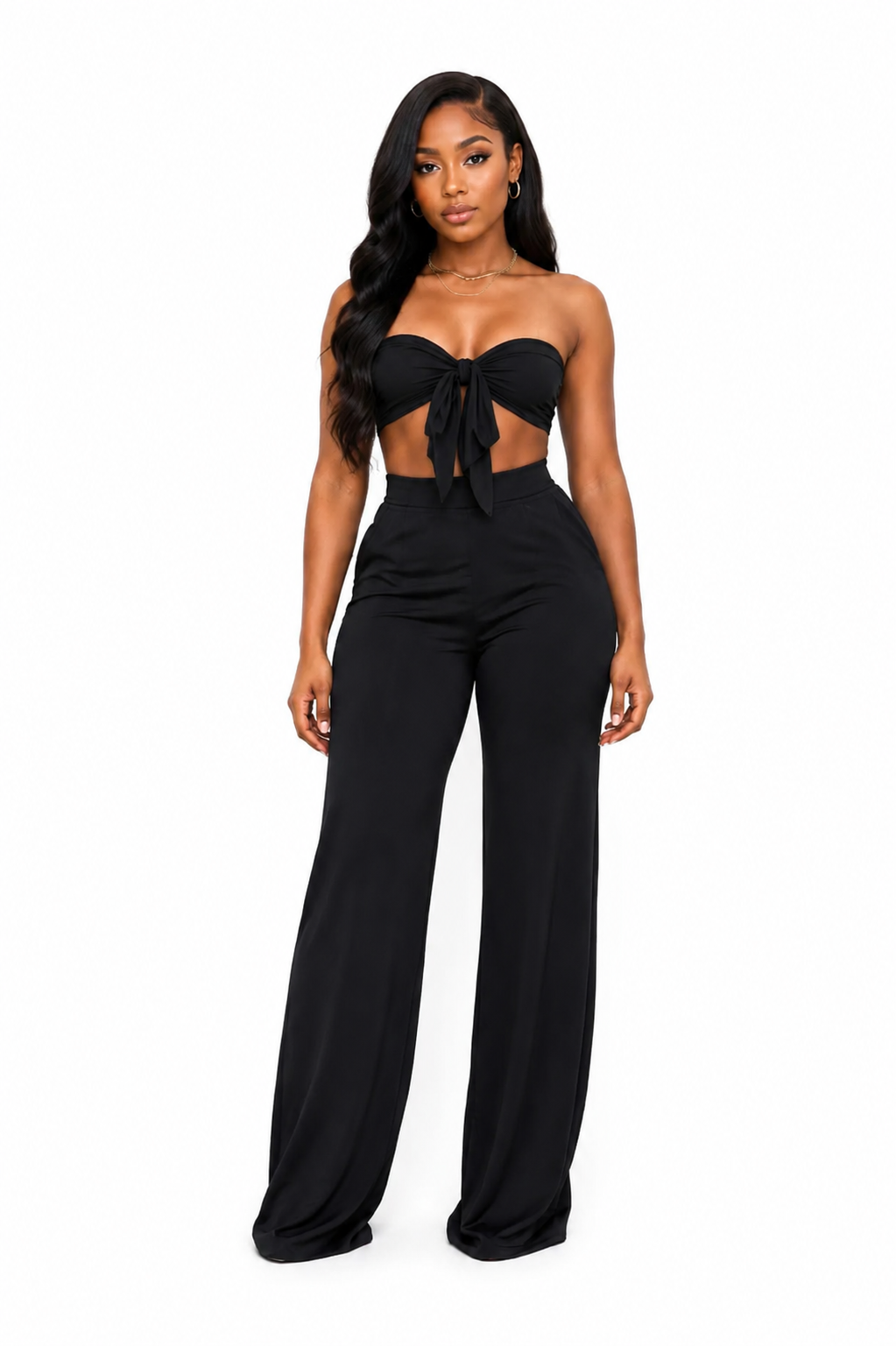 Skyline Tie-Front Pant Set
