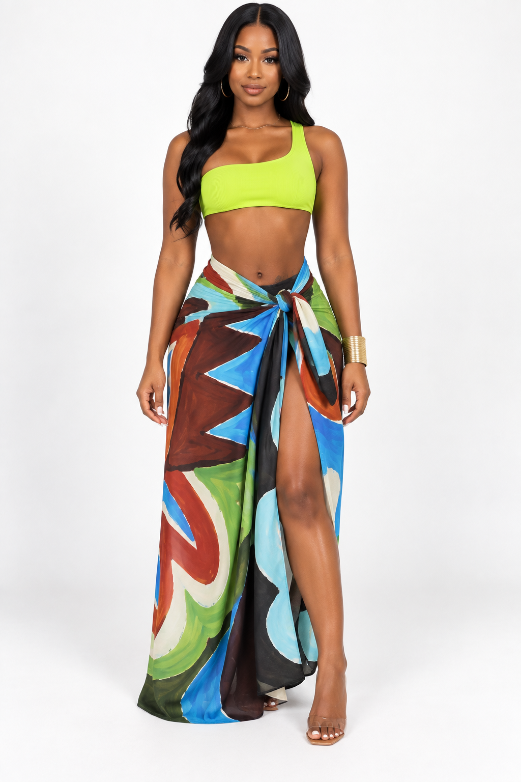 Artistry Wrap Maxi Skirt