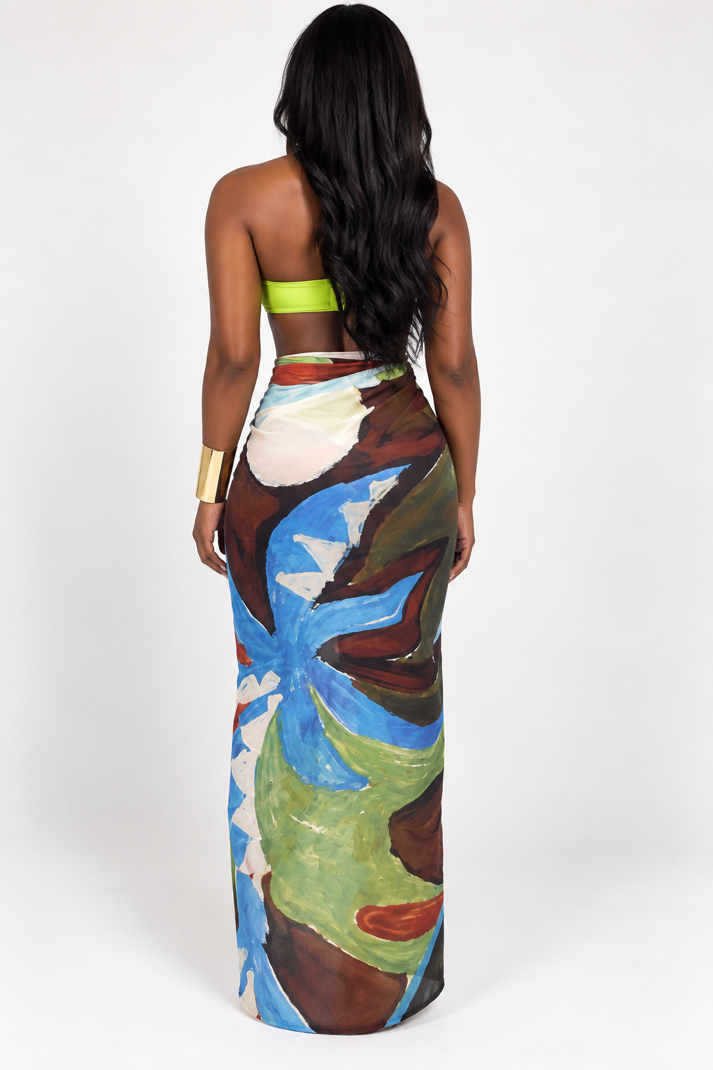 Artistry Wrap Maxi Skirt