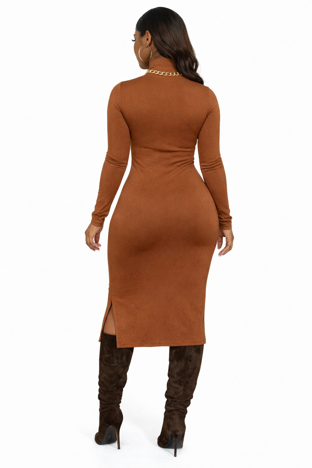 Long Sleeve Bodycon Midi Dress