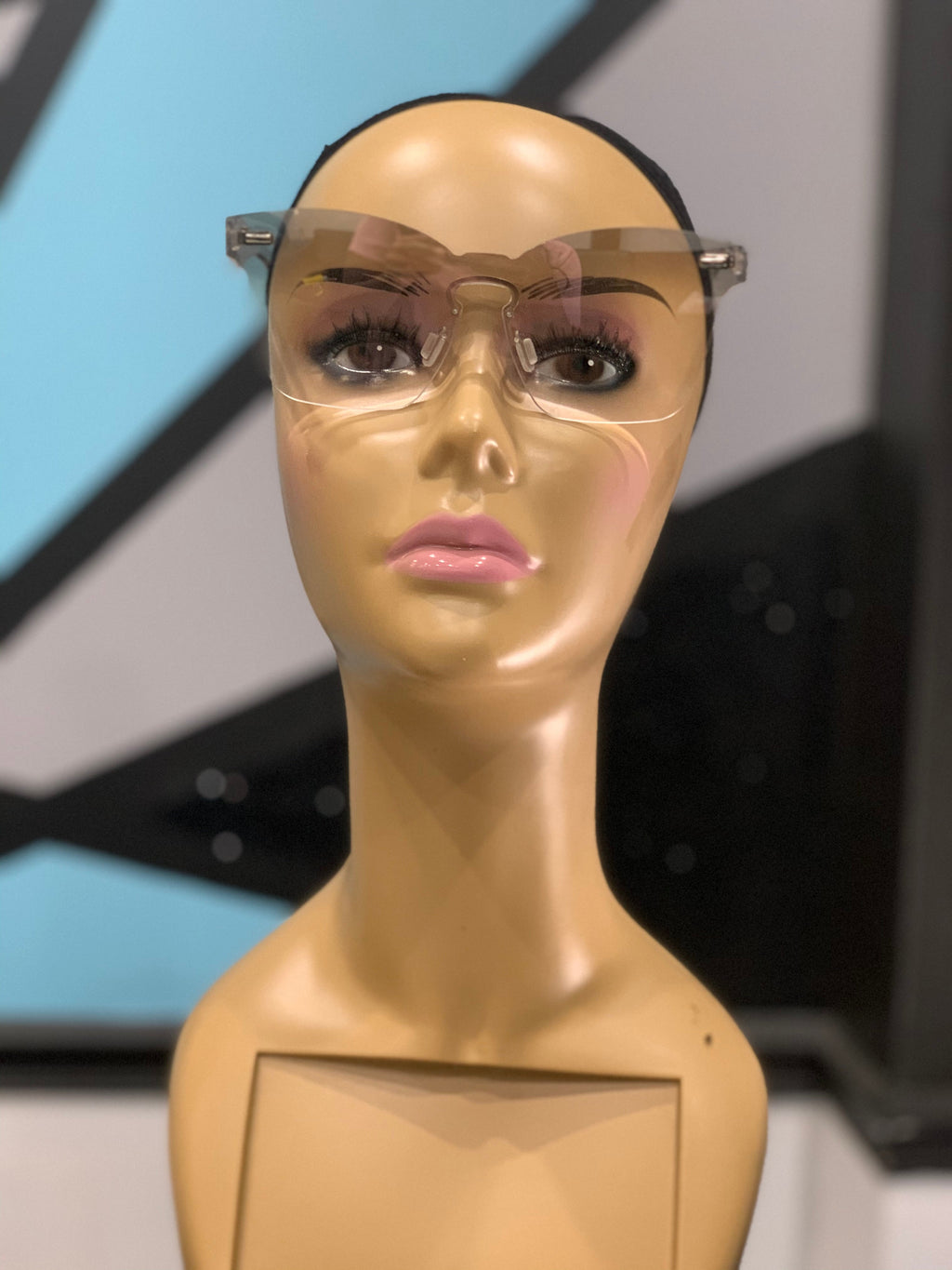 Clear View glasses by TrendzByShe featuring transparent frames and lenses, showcasing stylish and modern eyewear design.