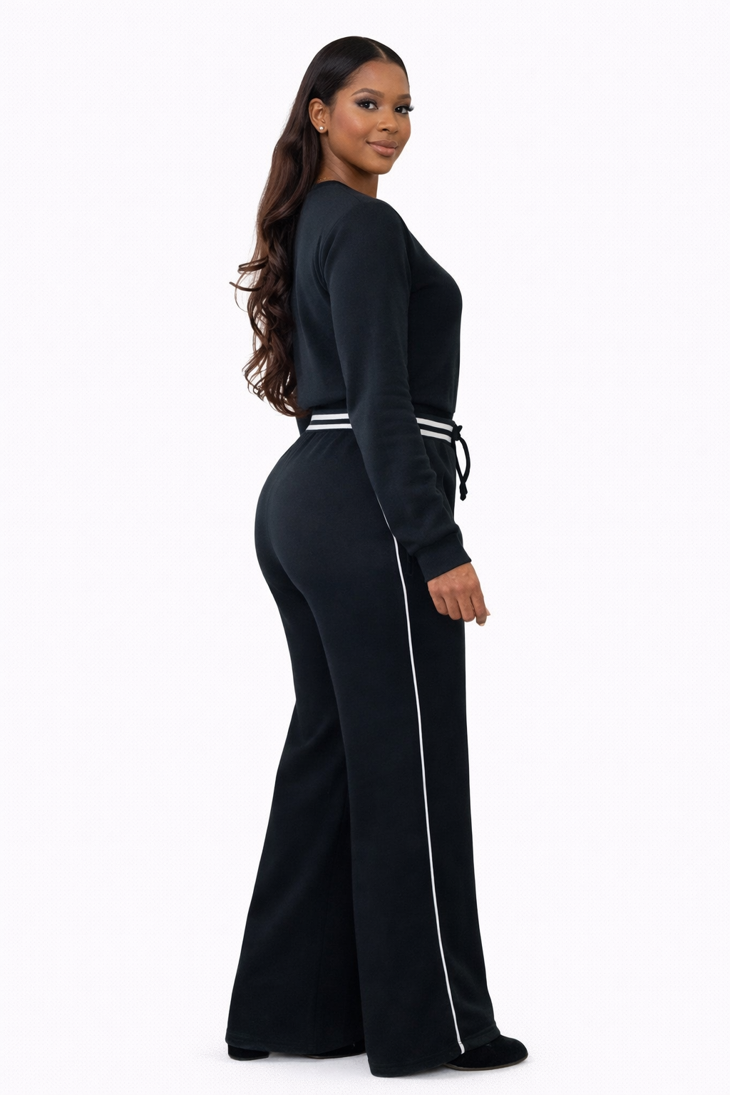 Sports Luxe Wide Leg Pants