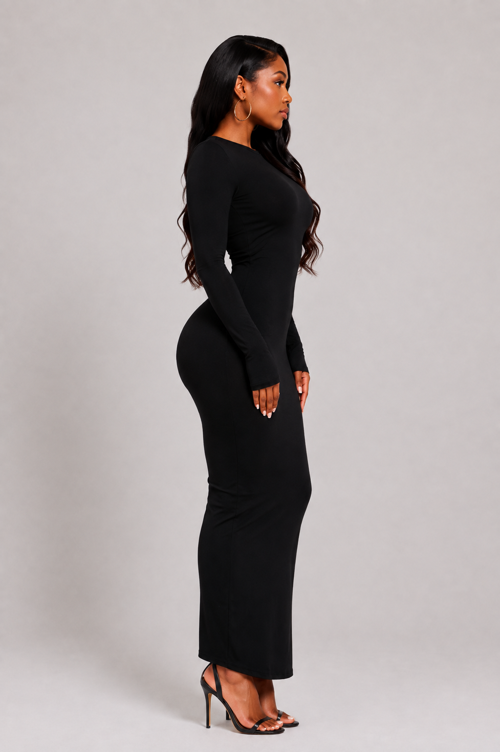 Homebody Long Sleeve Maxi Dress