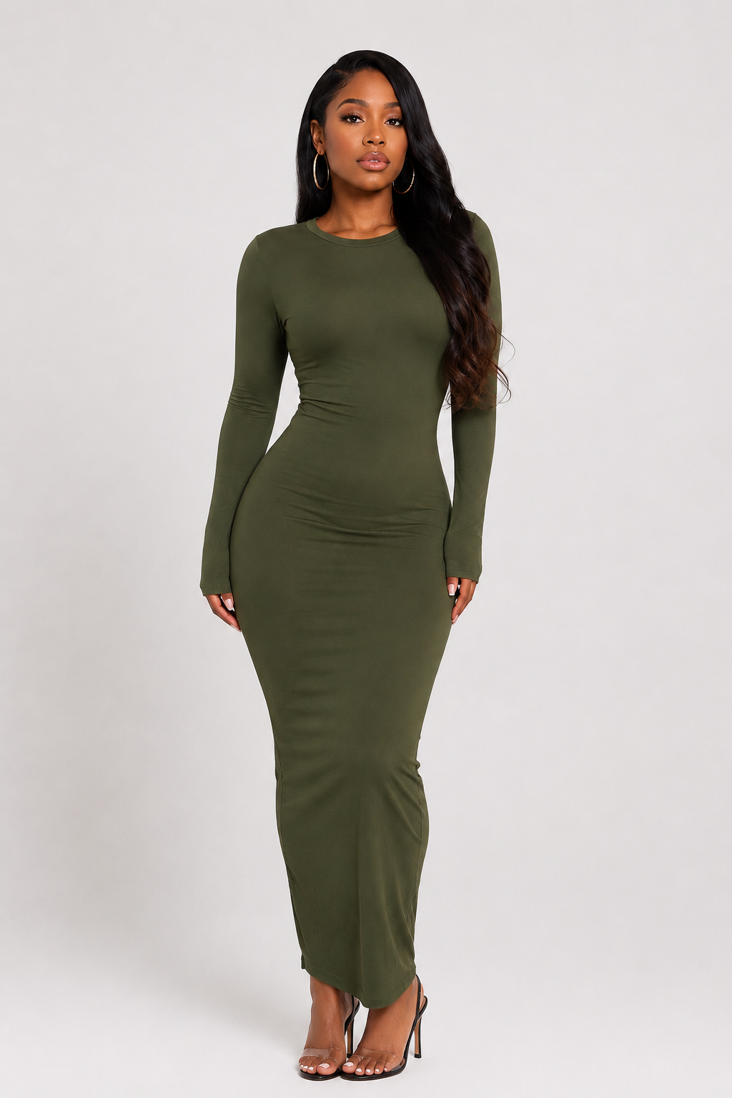 Homebody Long Sleeve Maxi Dress
