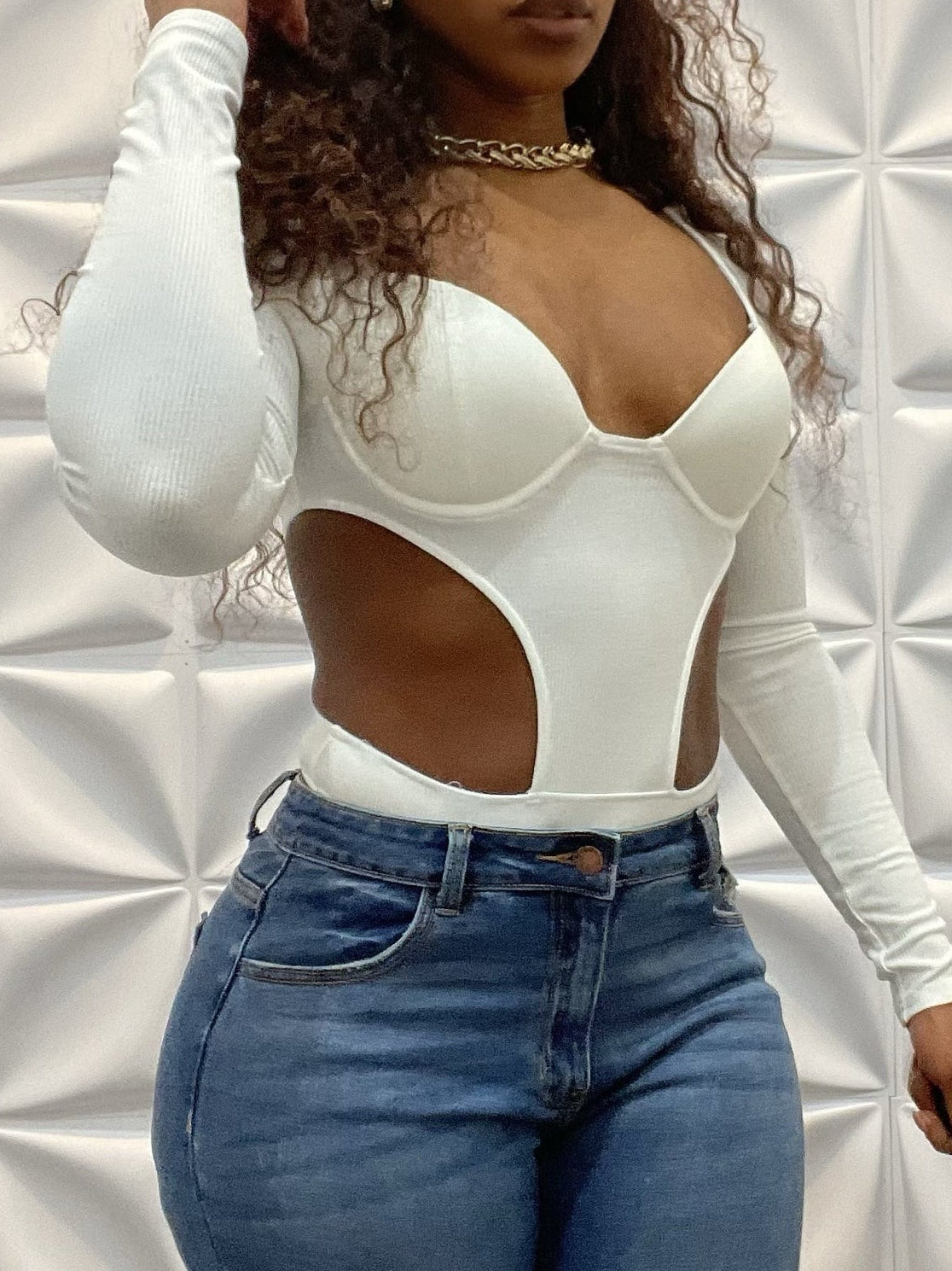 Both Sides cut-out bodysuit