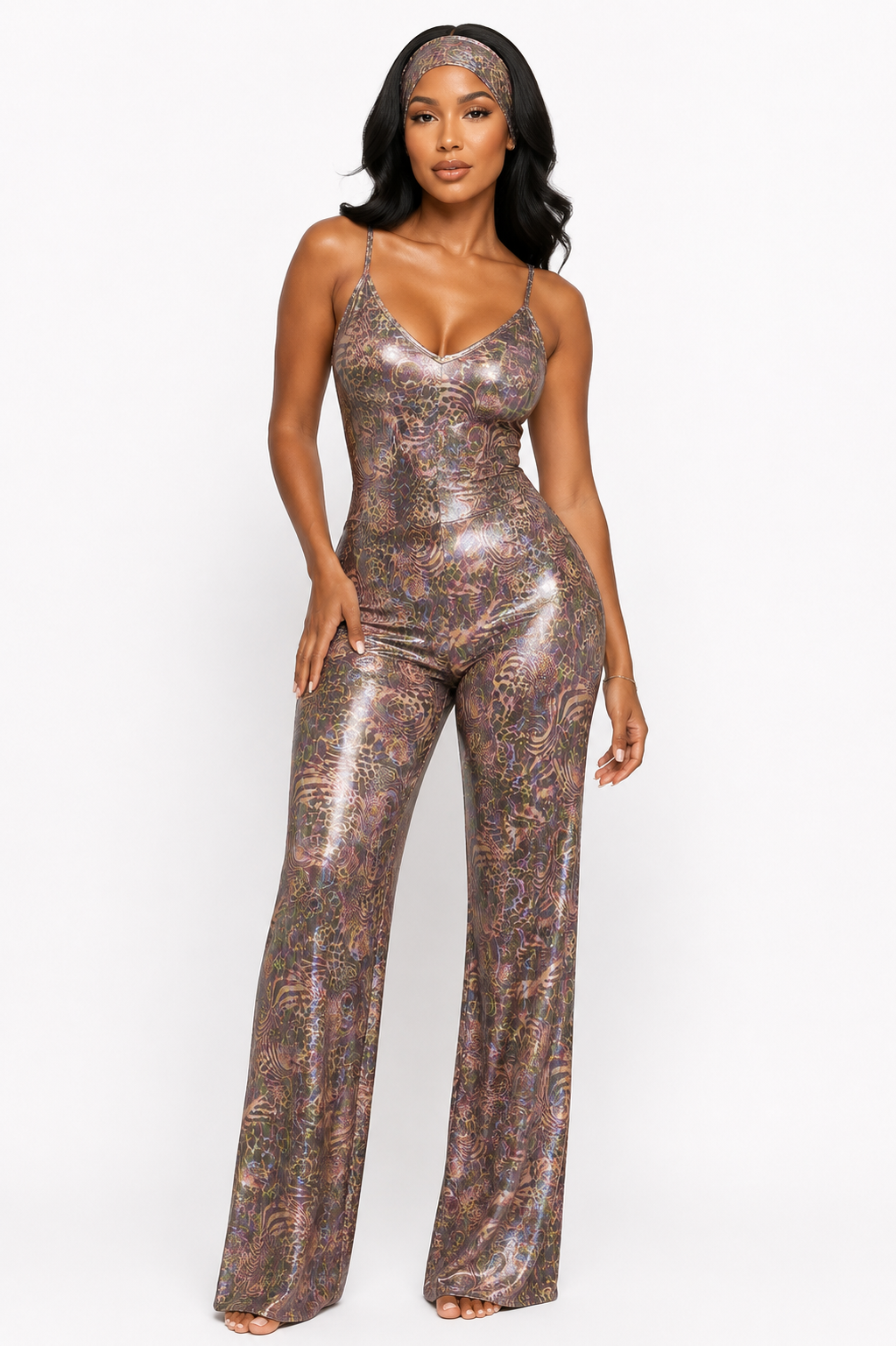 Mystic Glow Open Back Jumpsuit