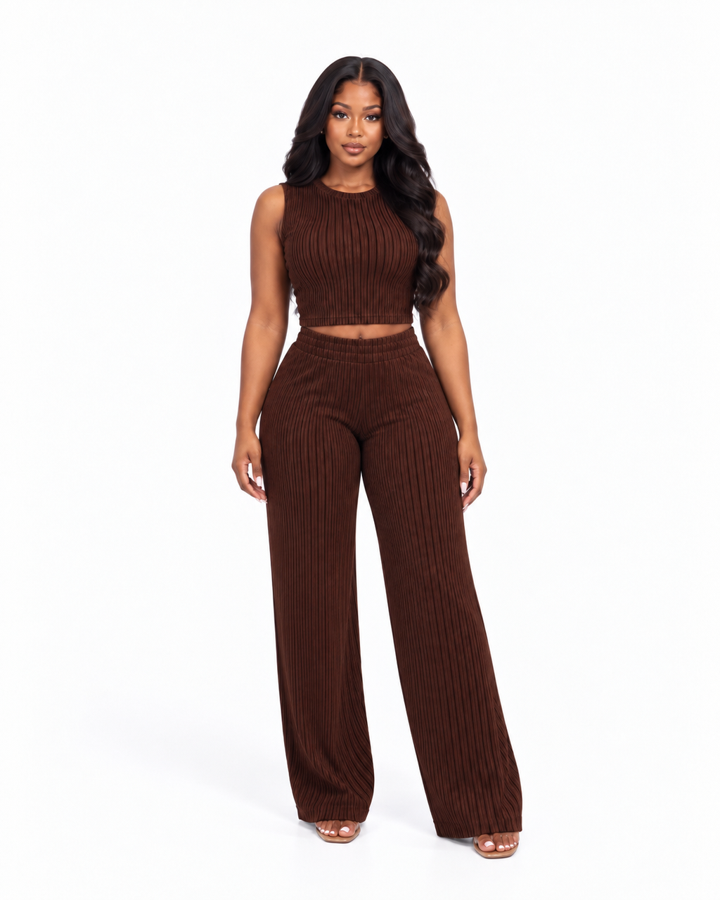Luxe Ribbed Three Piece Set
