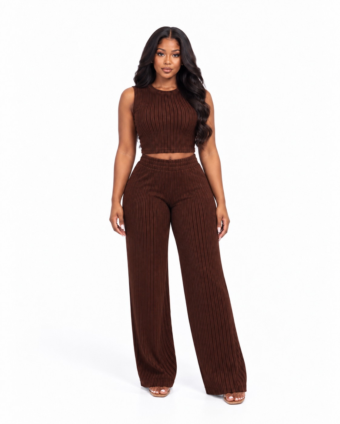 Luxe Ribbed Three Piece Set