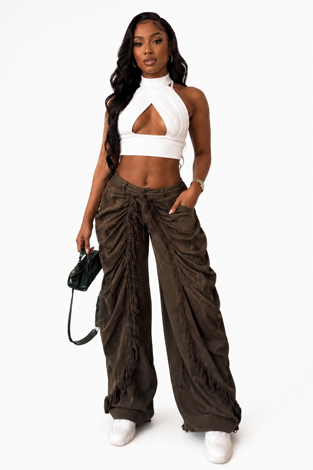 Street Royalty Draped Denim Pants