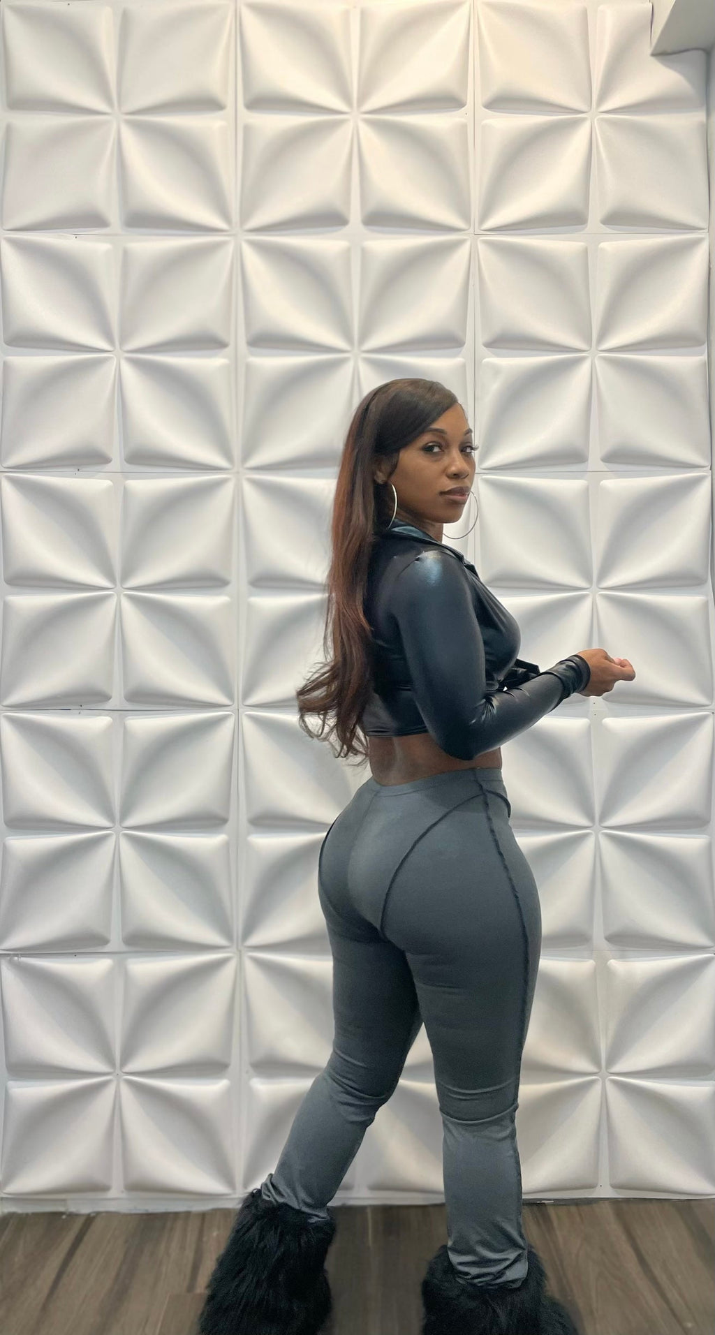 Outsider stitched leggings