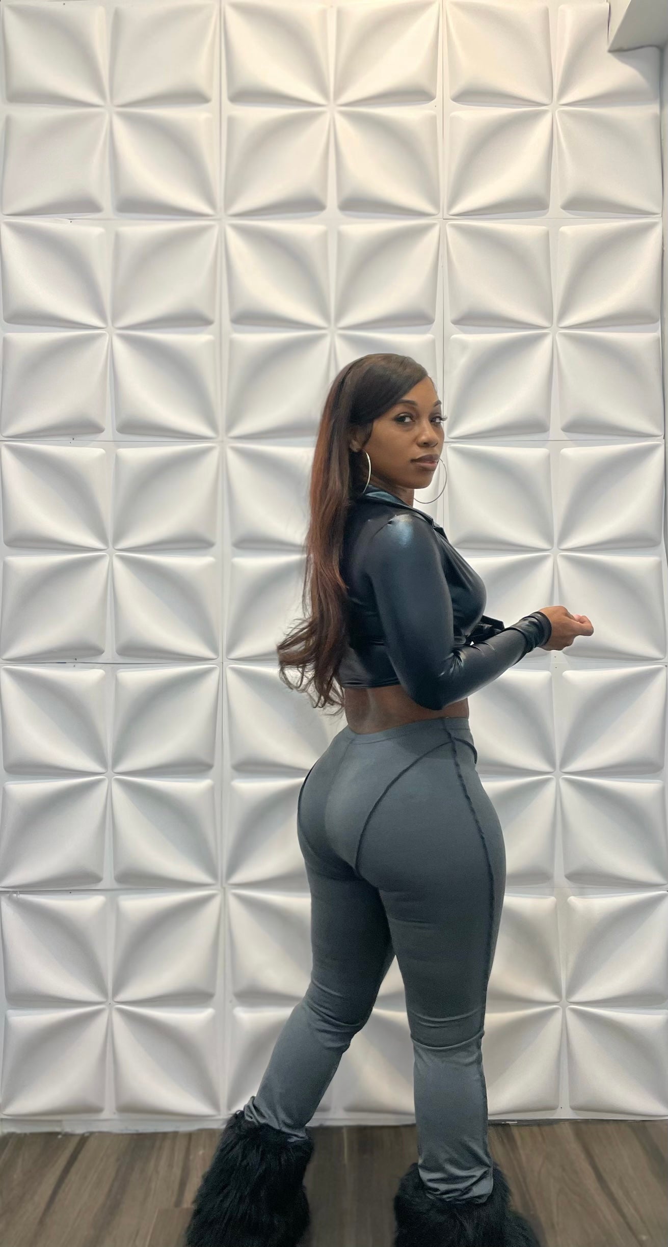 Outsider stitched leggings