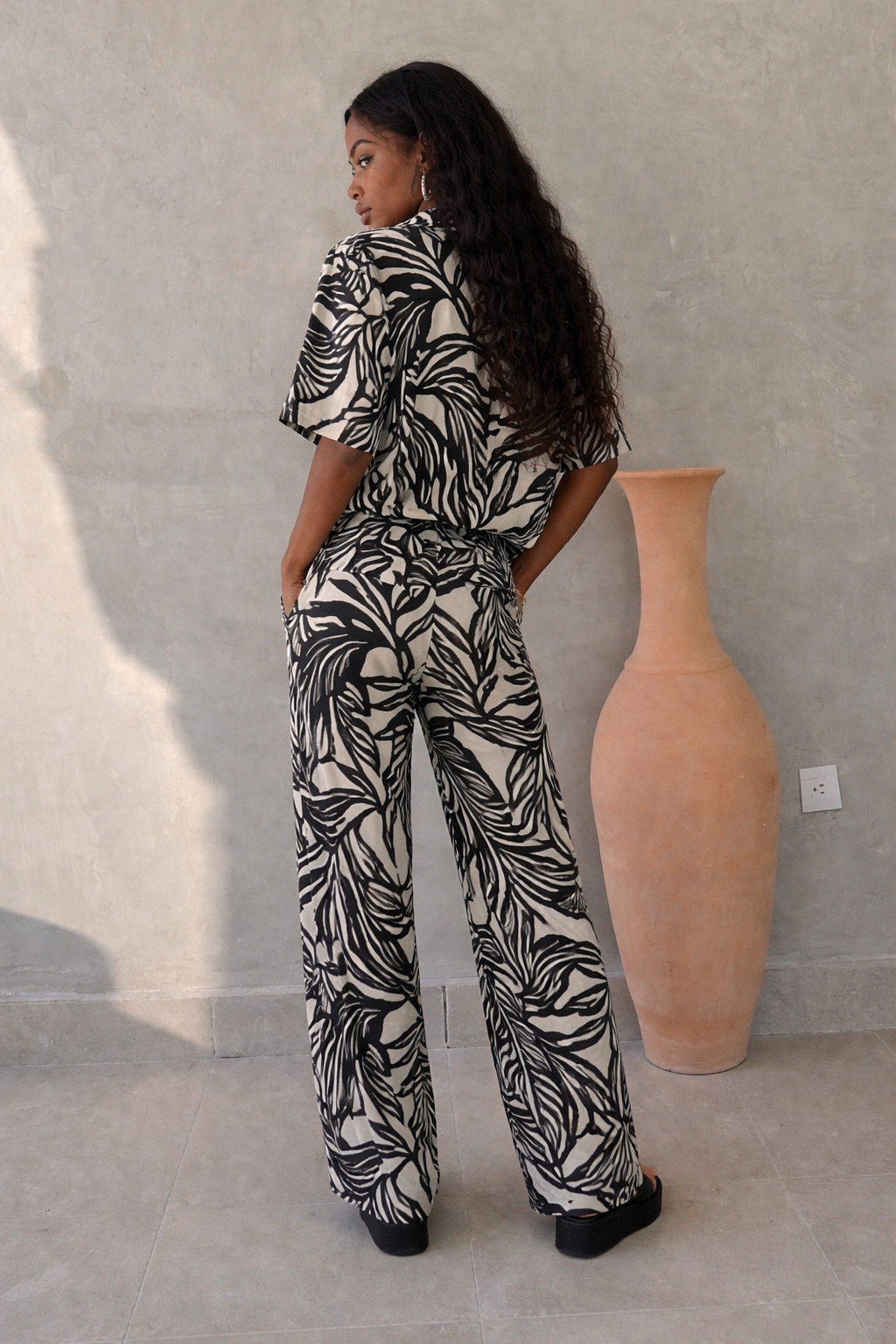 Tropical Noir Two Piece Set