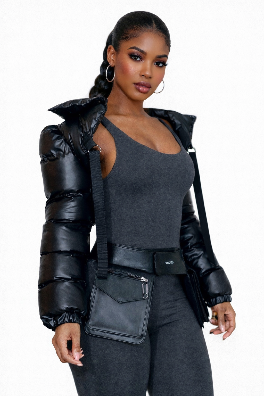 Sculpted Edge Crop Top Jacket