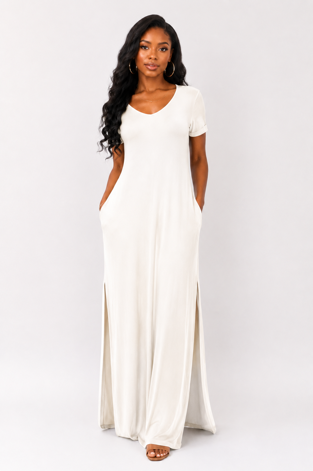 Soft Serenity Oversize Maxi Dress