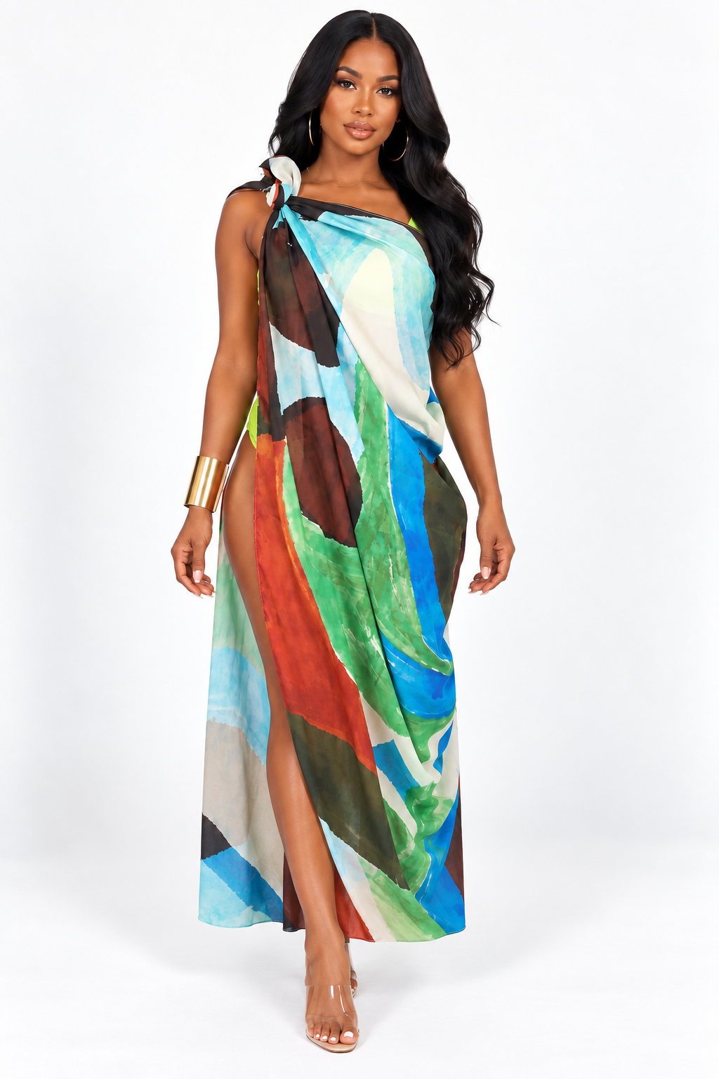 Artistry Wrap Maxi Skirt