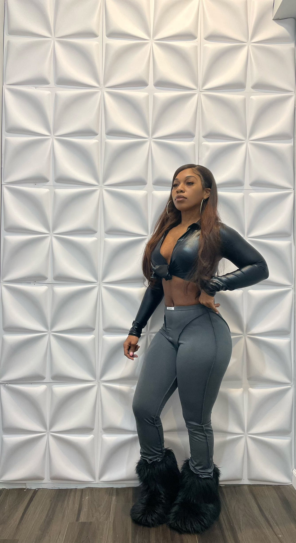 Outsider stitched leggings