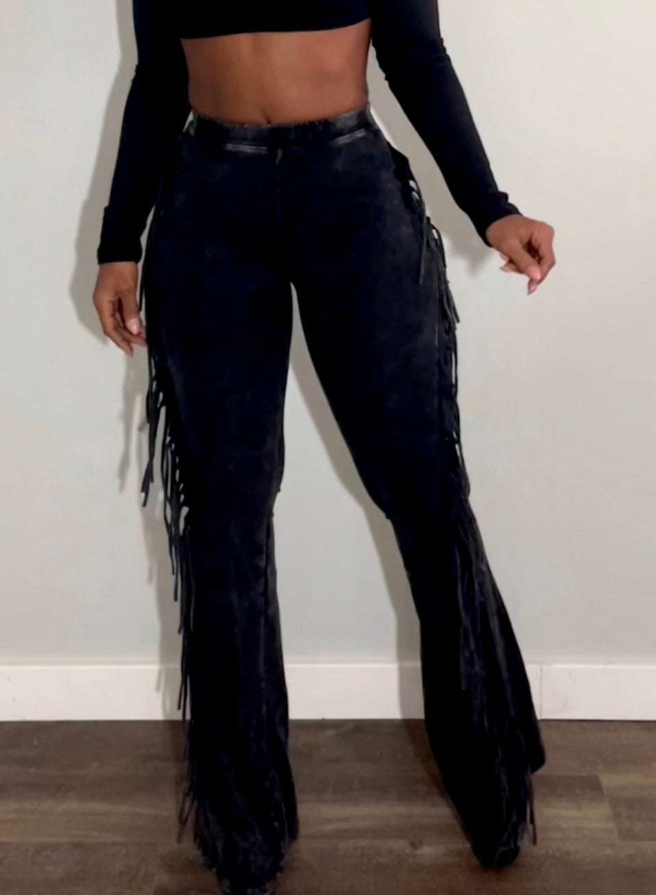 Fringe Statement Flare Pants