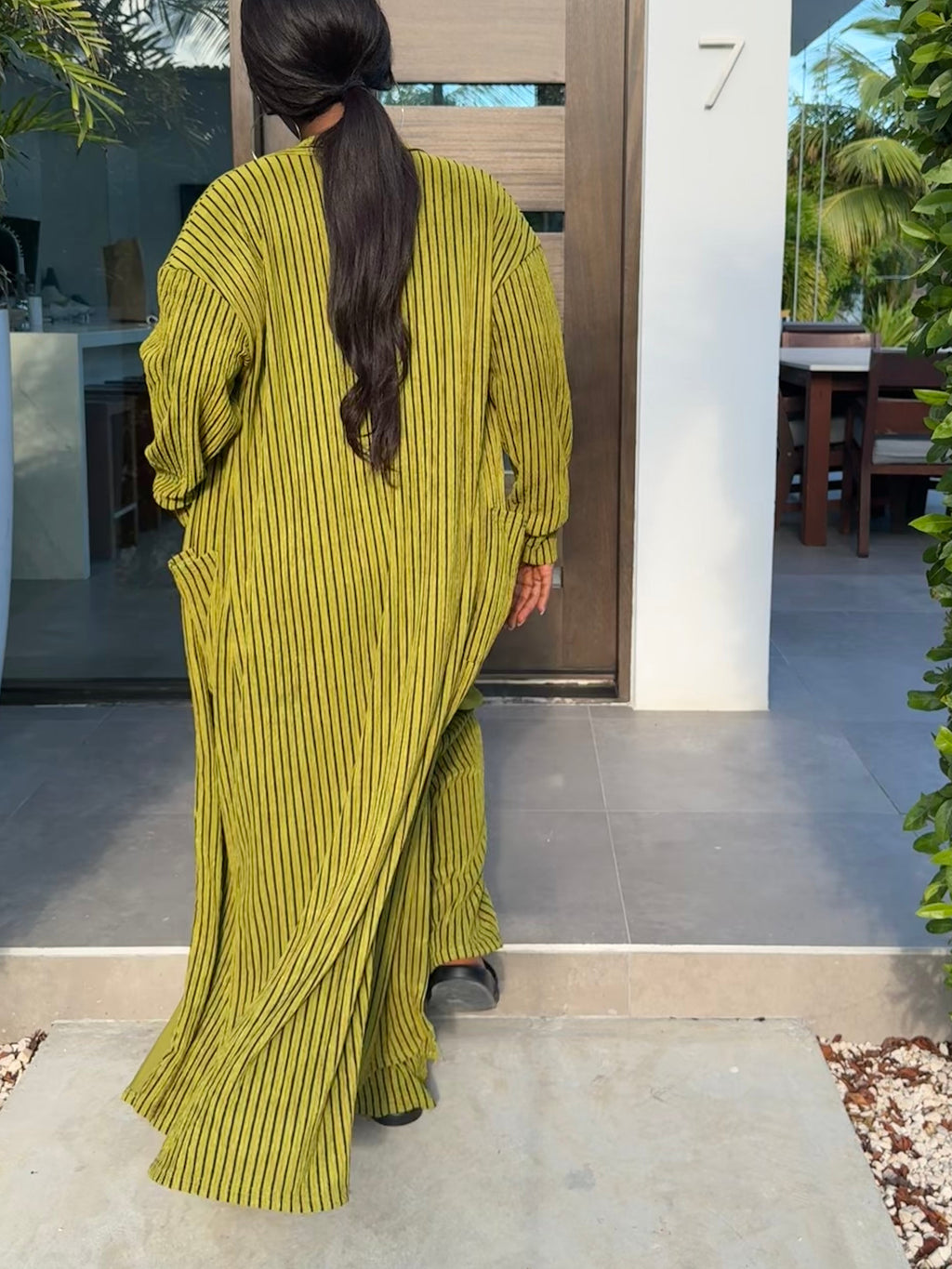 Olive Luxe Ribbed Three Piece Set