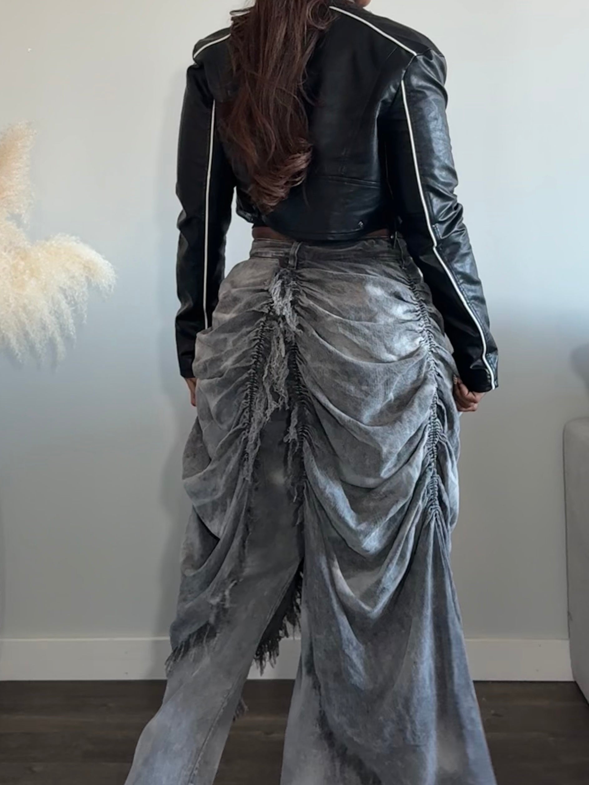 Street Royalty Draped Denim Pants