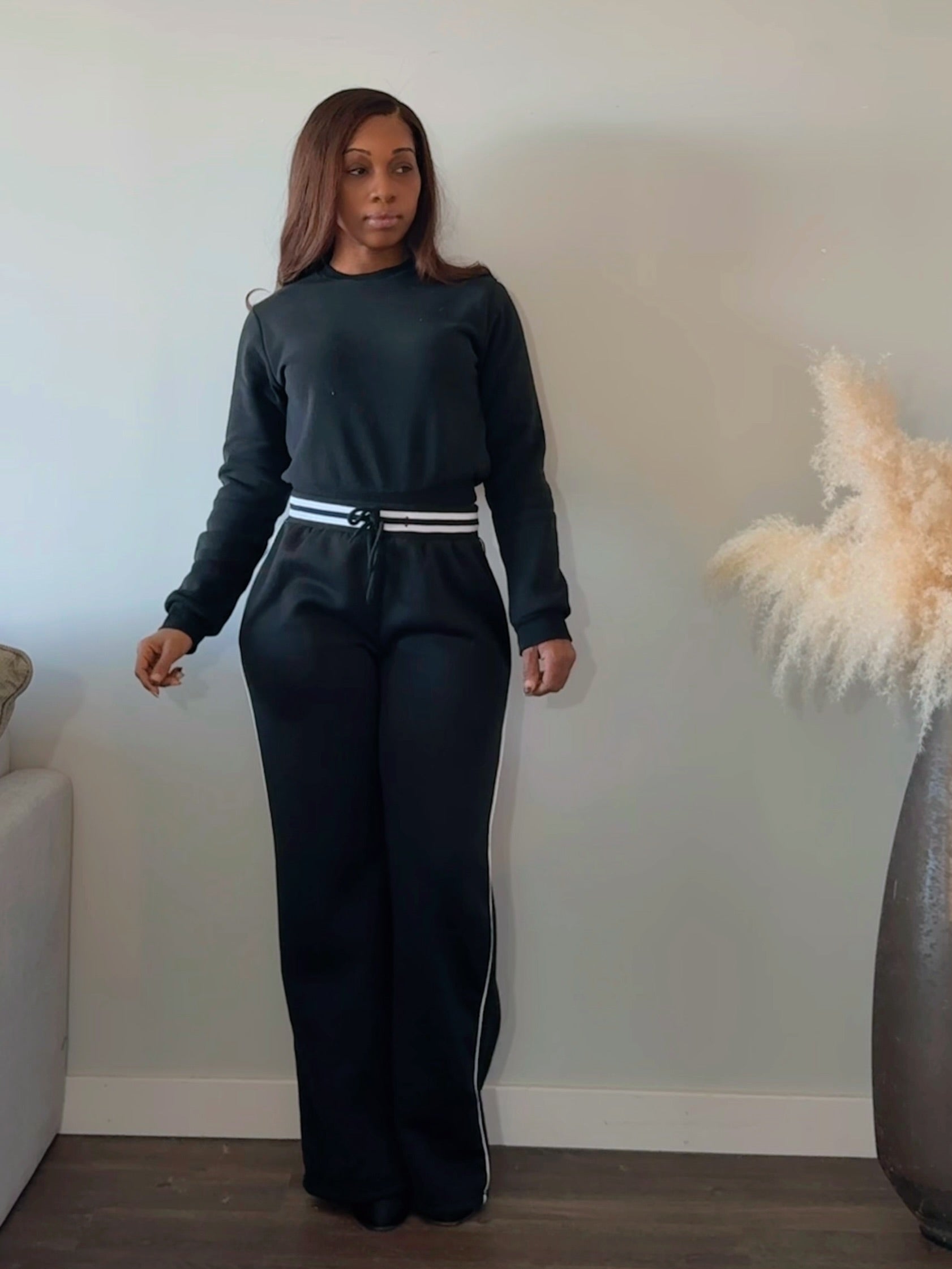 Sports Luxe Wide Leg Pants