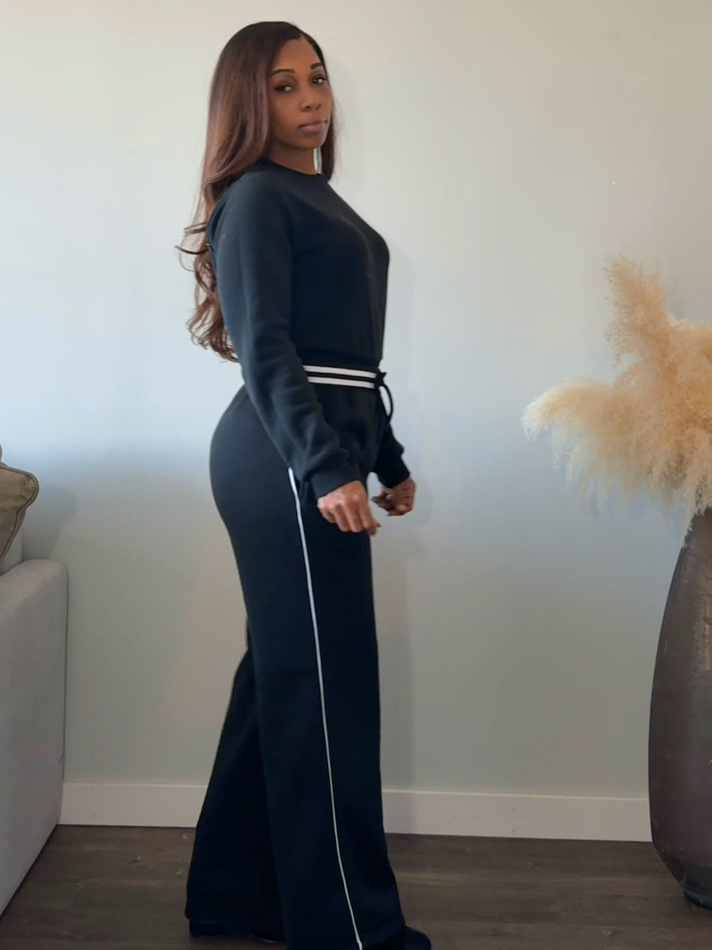 Sports Luxe Wide Leg Pants
