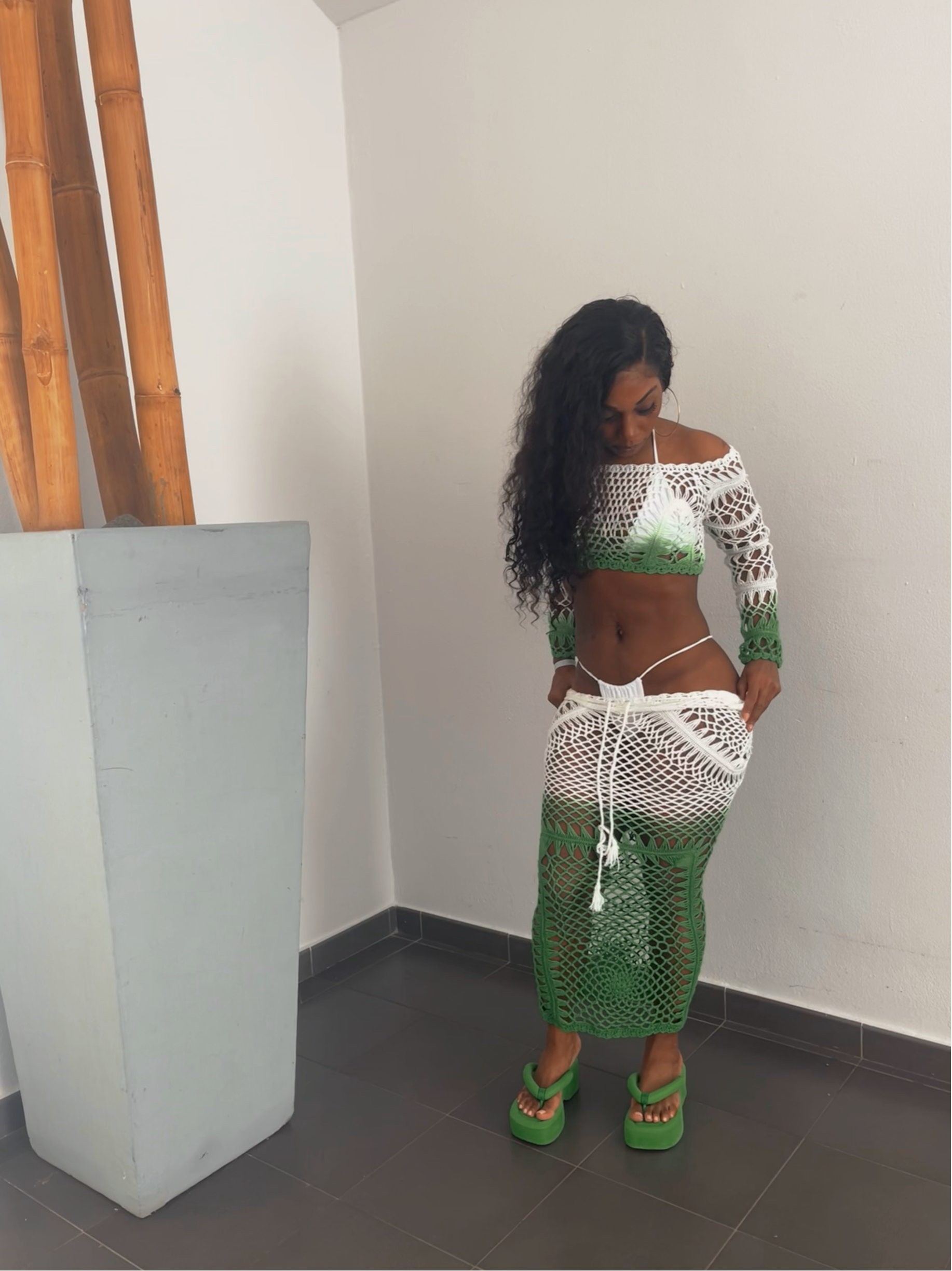 Lily crochet skirt set