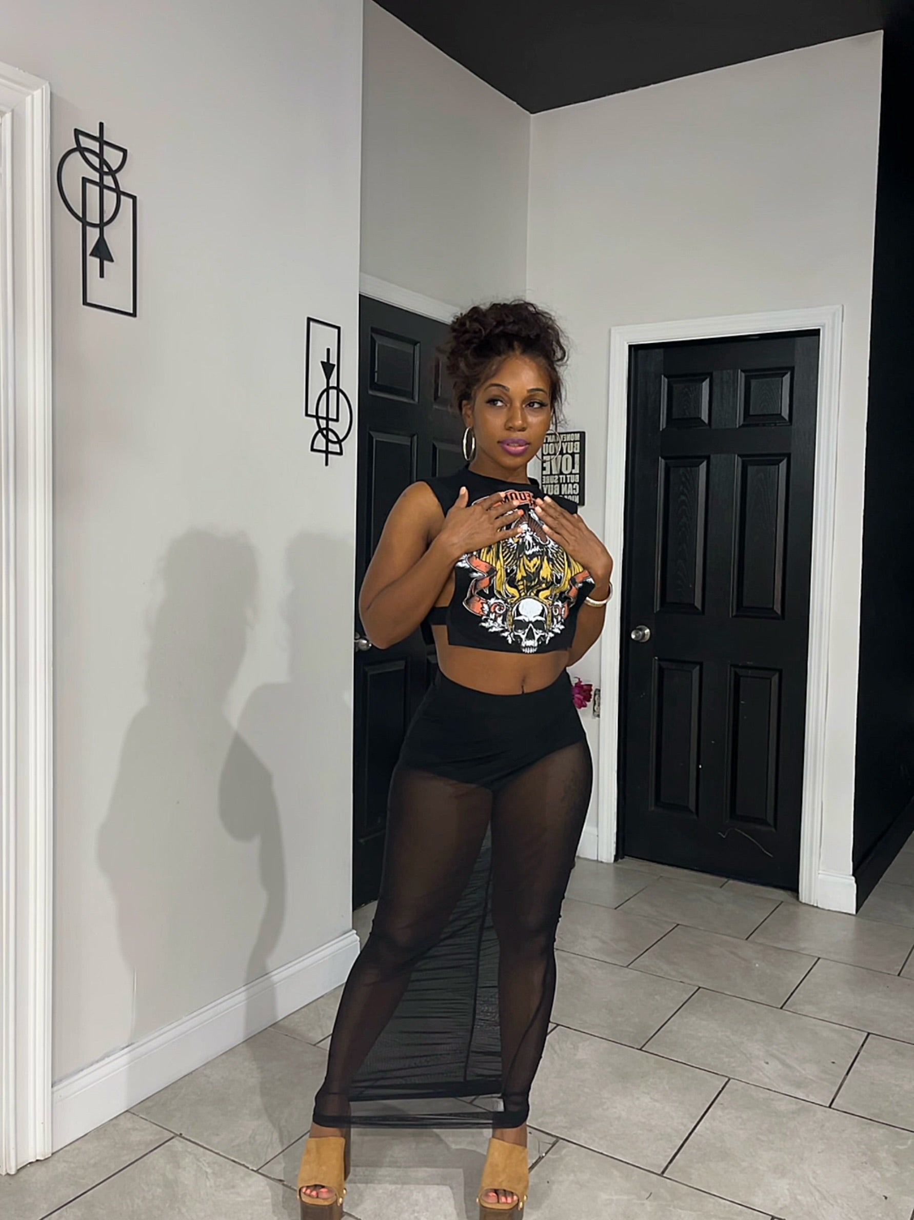 Freedom cut out crop top