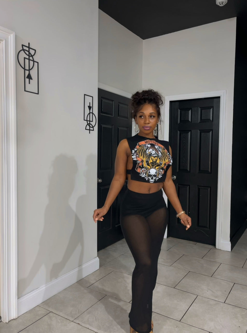 Freedom cut out crop top