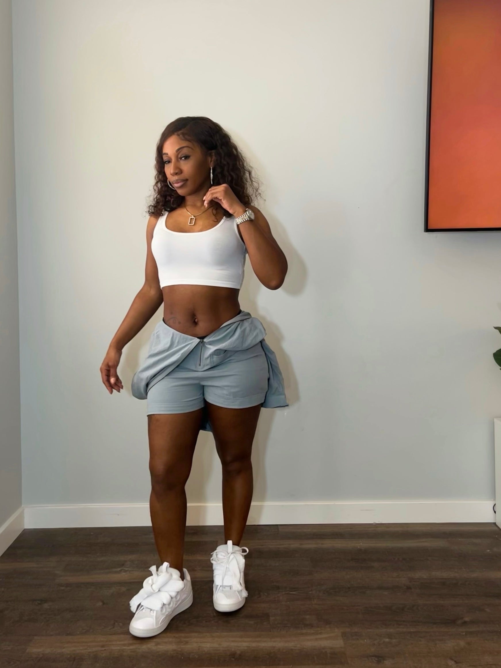 Beach Night Oversized Hooded Zip Up Romper